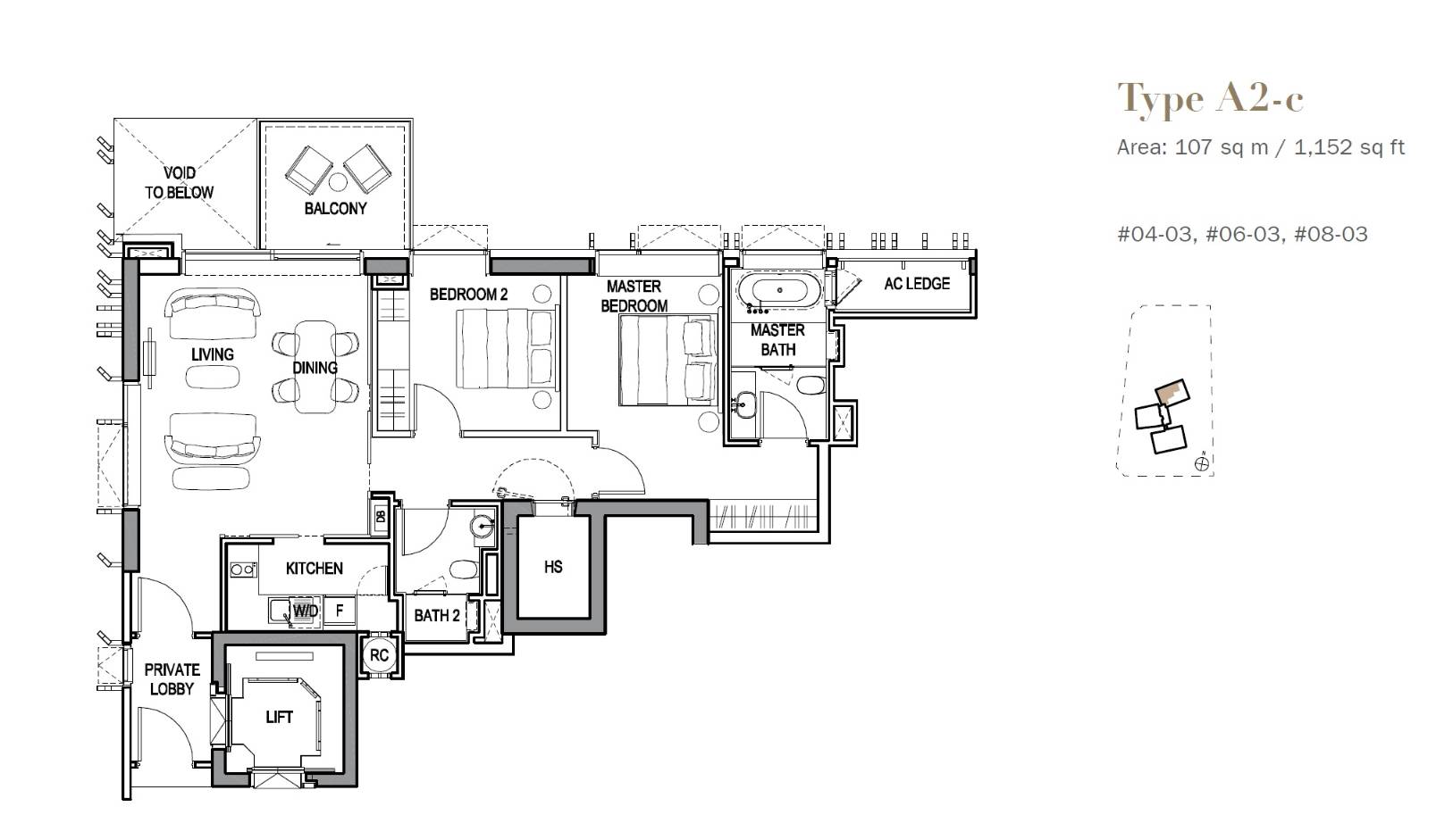 3 Orchard By-The-Park 3 Bedroom Floor Plan 4