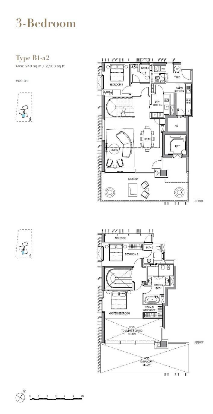 3 Orchard By-The-Park 3 Bedroom Floor Plan 6