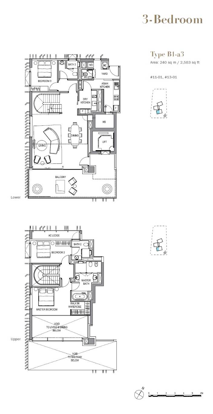 3 Orchard By-The-Park 3 Bedroom Floor Plan 7