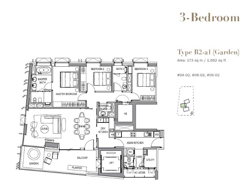 3 Orchard By-The-Park 3 Bedroom Floor Plan 10