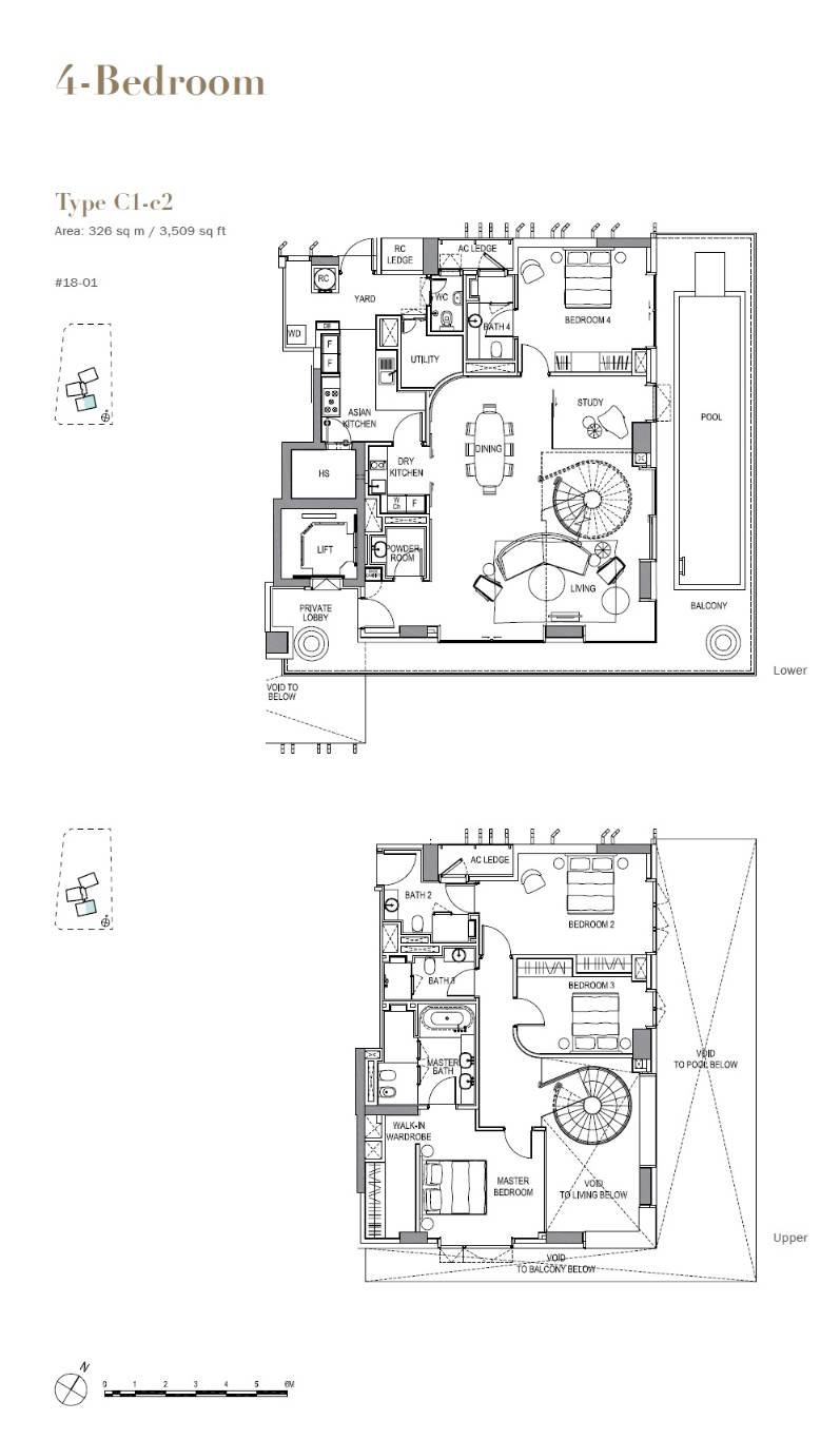 3 Orchard By-The-Park 3 Bedroom Floor Plan 23